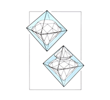 ダイヤモンド結晶形のイメージ