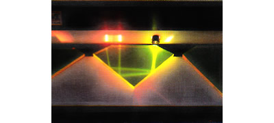 ダイヤモンドカット光の反射図